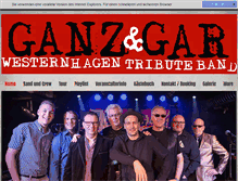 Tablet Screenshot of ganzundgar-coverband.de